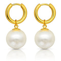 Earrings, 18K Gold Plated Steel